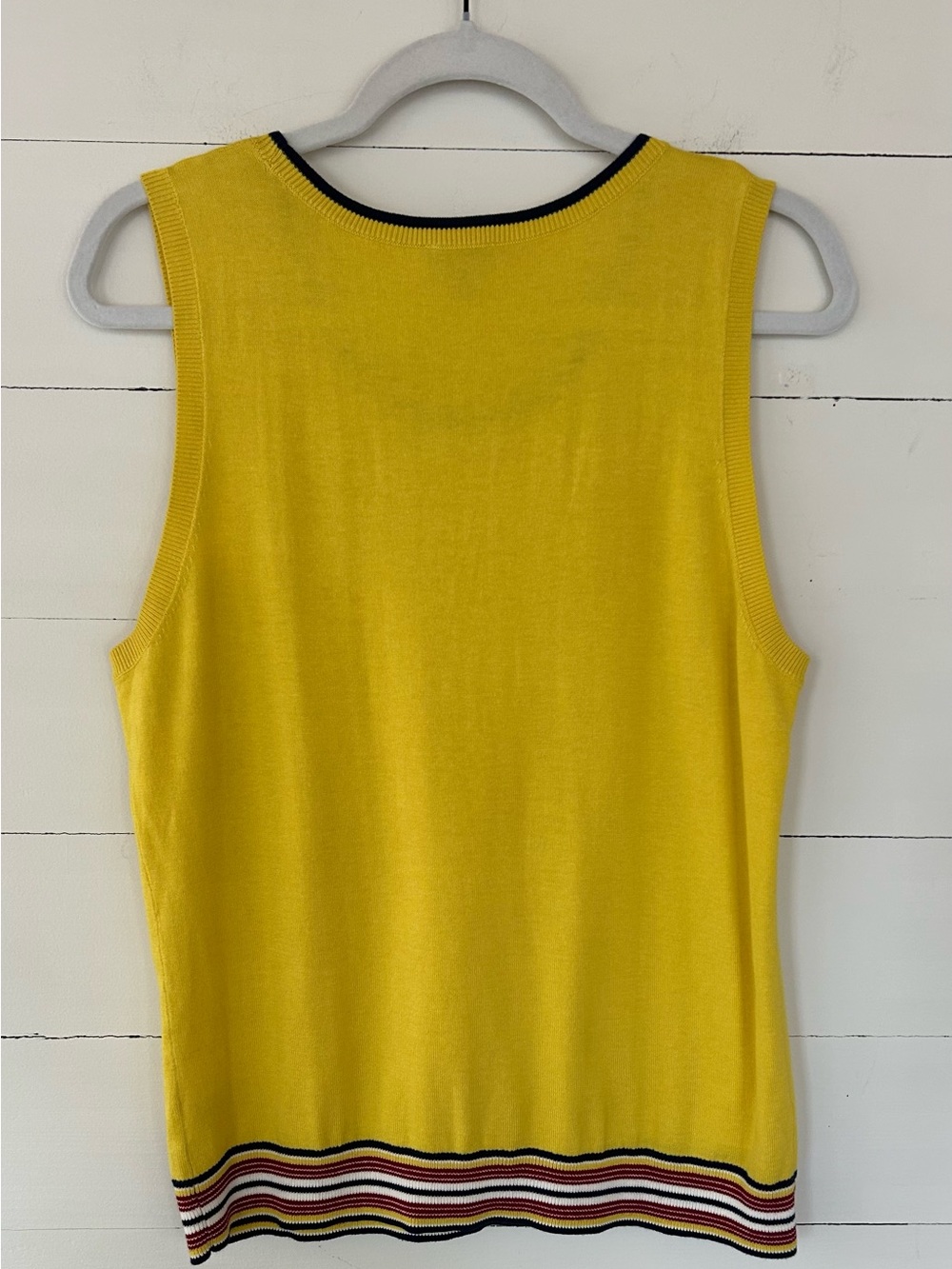 Talbots Women’s 2pc Yellow Cardigan and Shell Set. Size Large Petite. - Picture 6 of 9
